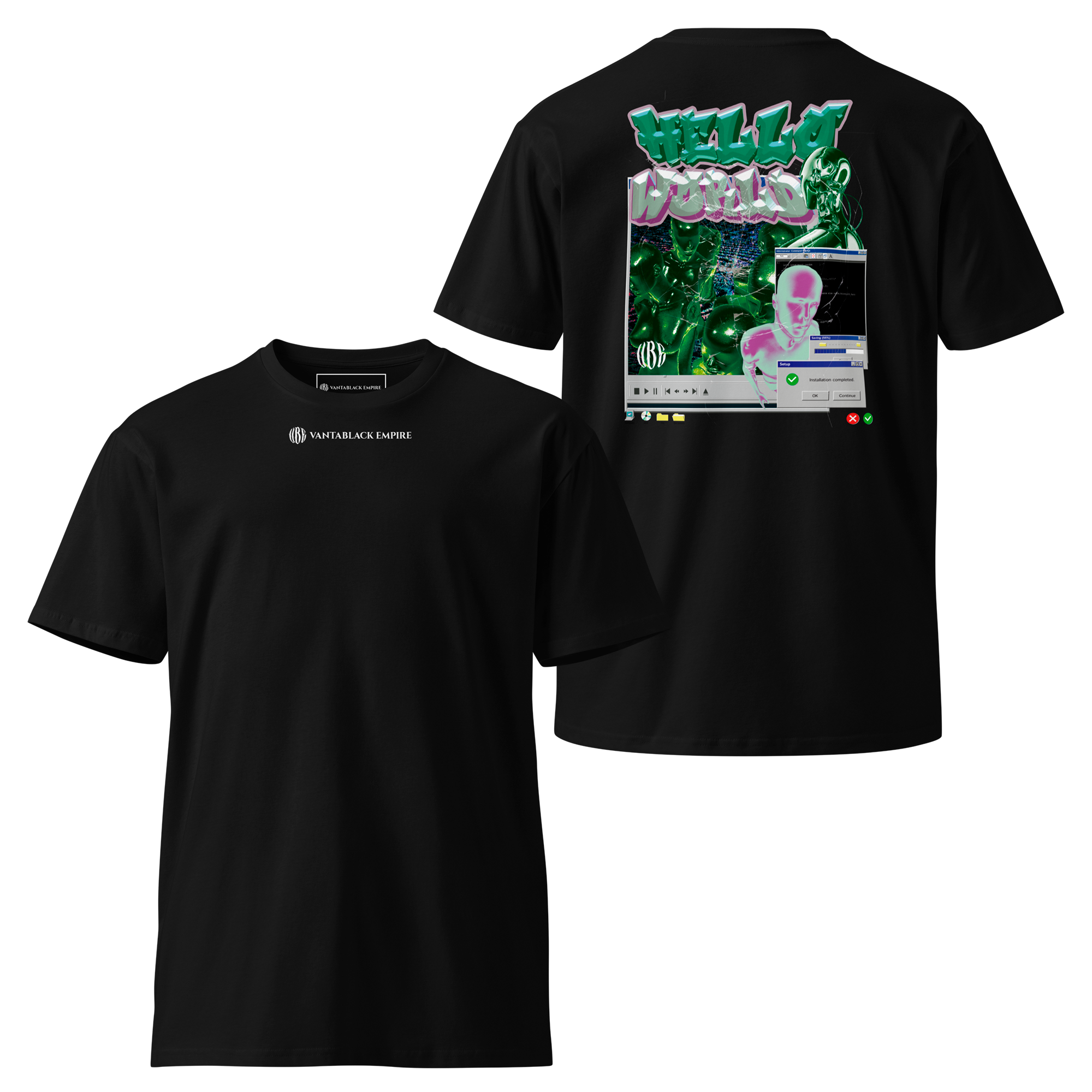 camiseta premium estampado doble