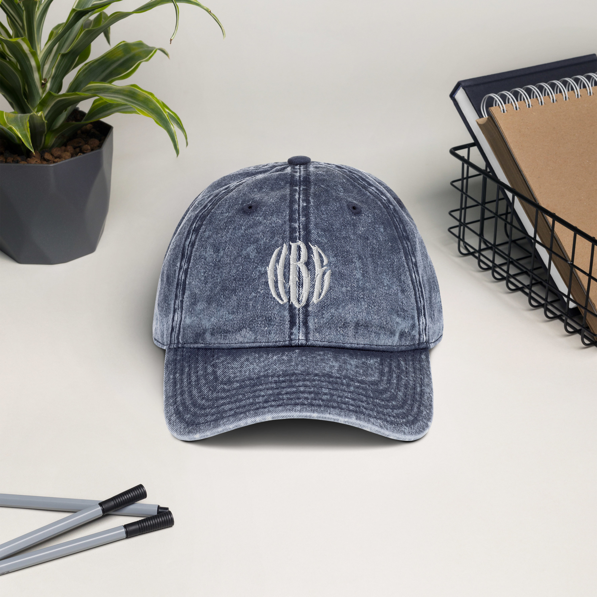 vintage cap navy front 688297f9a43bc